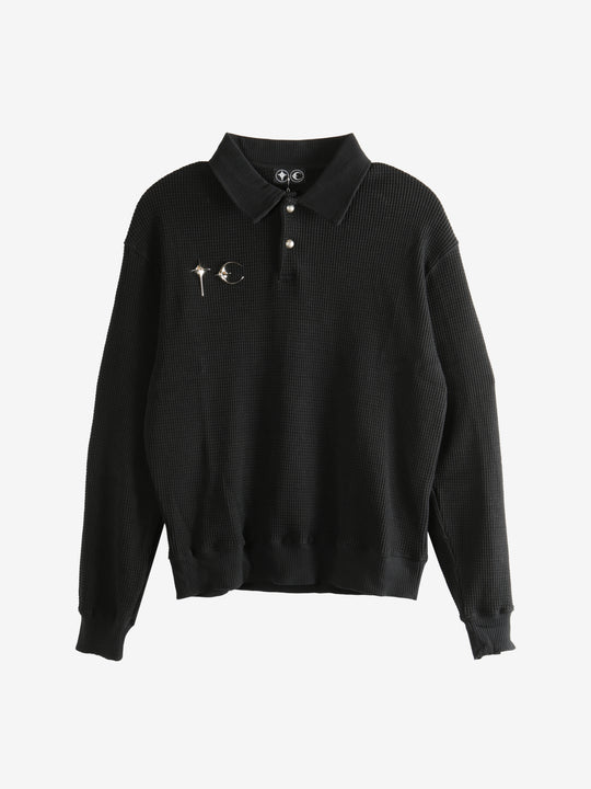 Black T-shirt, front view