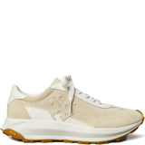 Tan shoes, side view