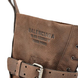 Close up of Brown boots, showing detail
