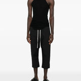 Black tops, full body view