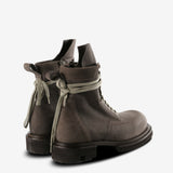 Brown boot,back view