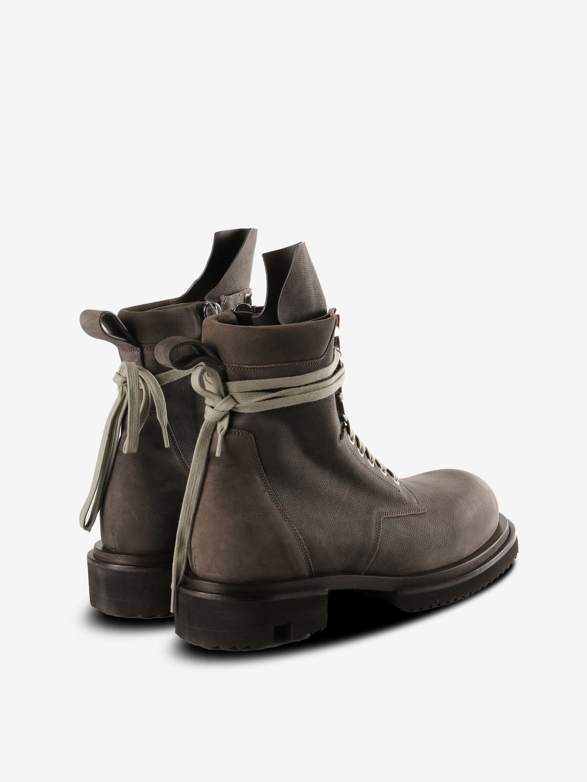 Brown boot,back view