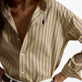 POLO RALPH LAUREN - Women 120/2 Yd Ctn Pw Long Sleeve Blouse