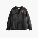 Black shirt, front view