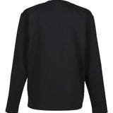 Black t-shirt, back view