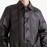 Close up of brown tops, showing texture of the viscose and cotton fabric