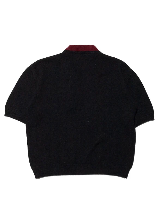 Black knitwear, front view