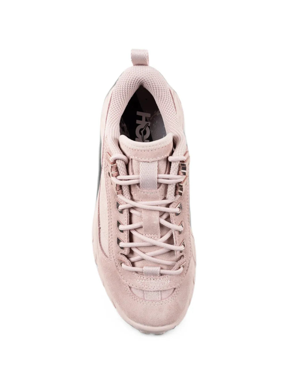 Pink shoes, front view