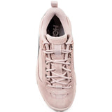 Pink shoes, front view