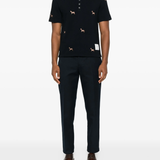 black shirt, full body view