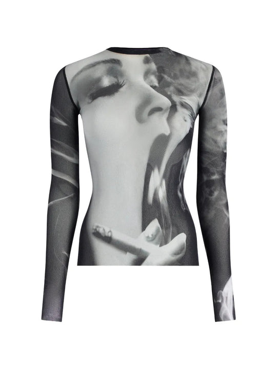 Black top, front view