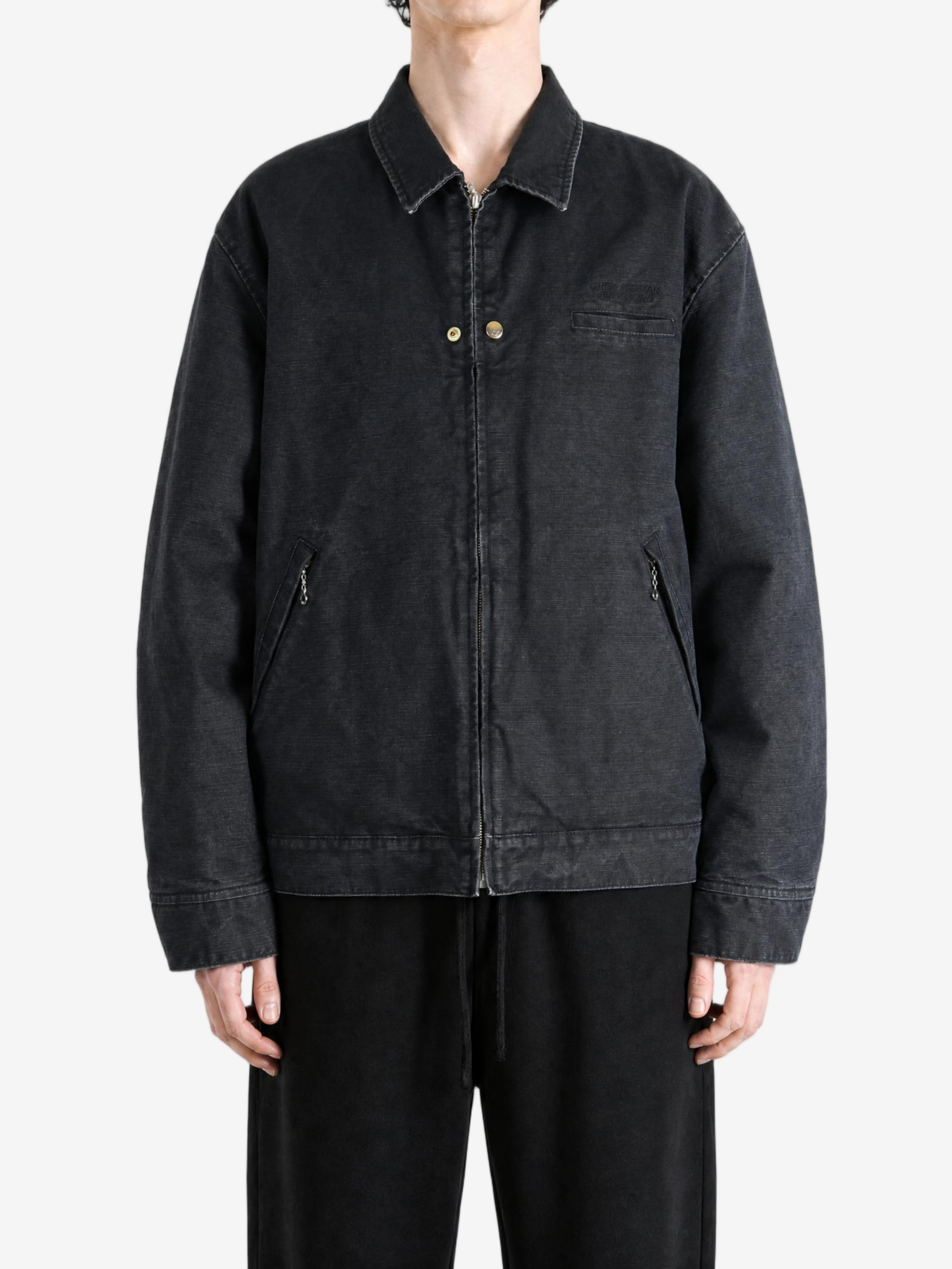 Black jacket, full body view