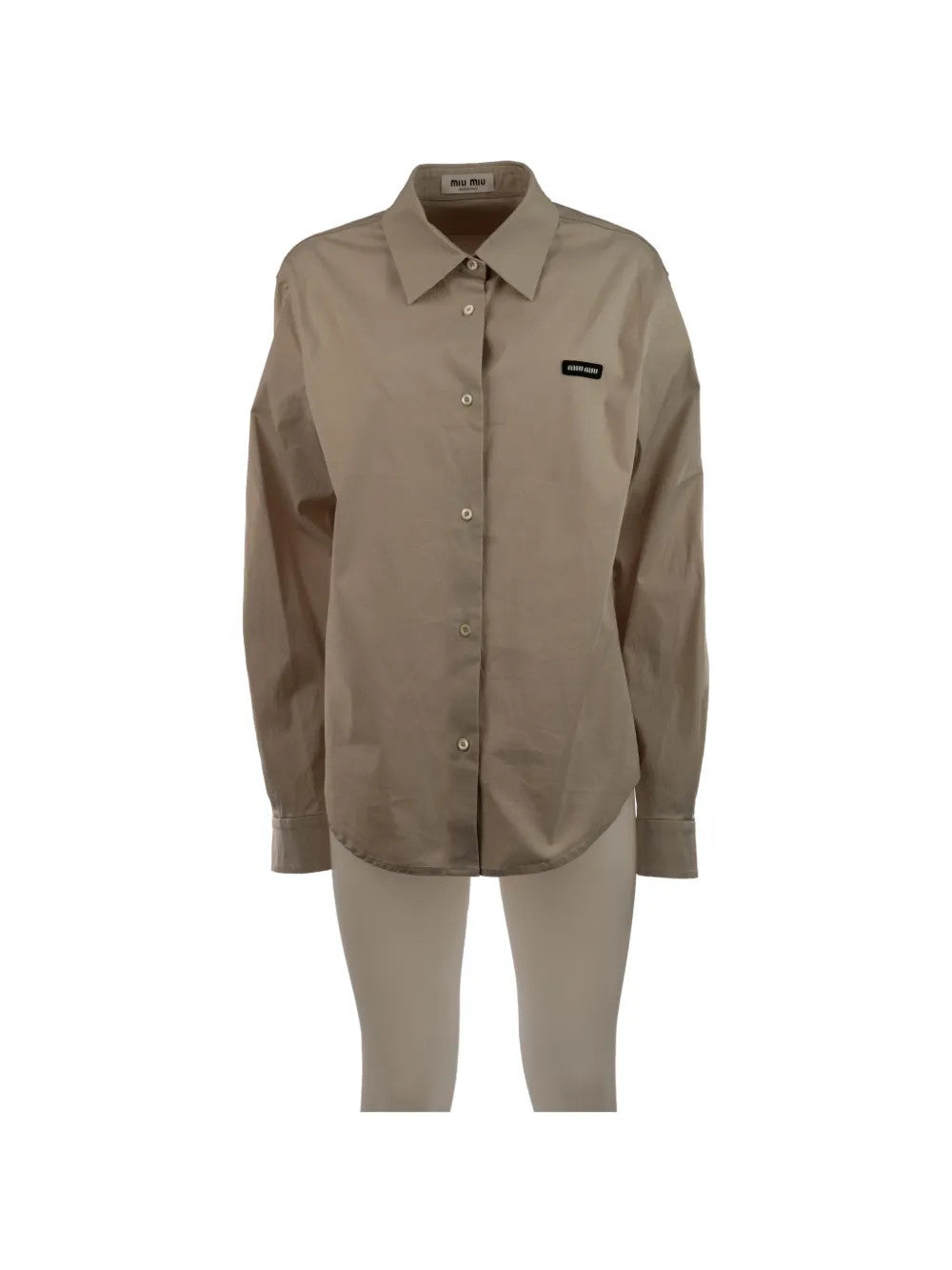 Tan shirt, front view