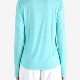 Green t-shirt, full body view