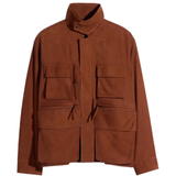 Brown jackets-coats,, front view