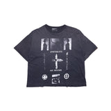 Black t-shirt, front view