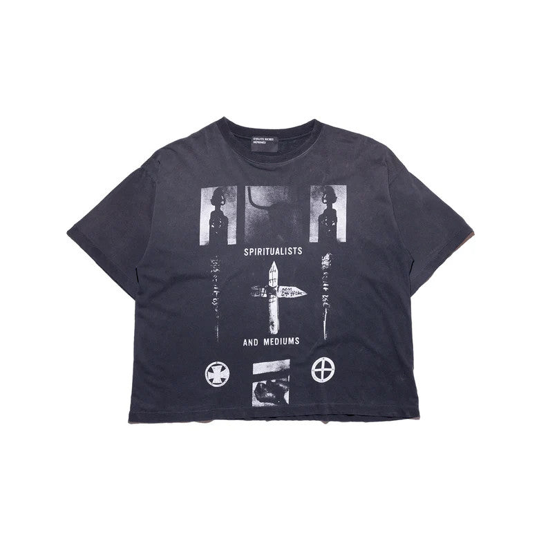 Black t-shirt, front view