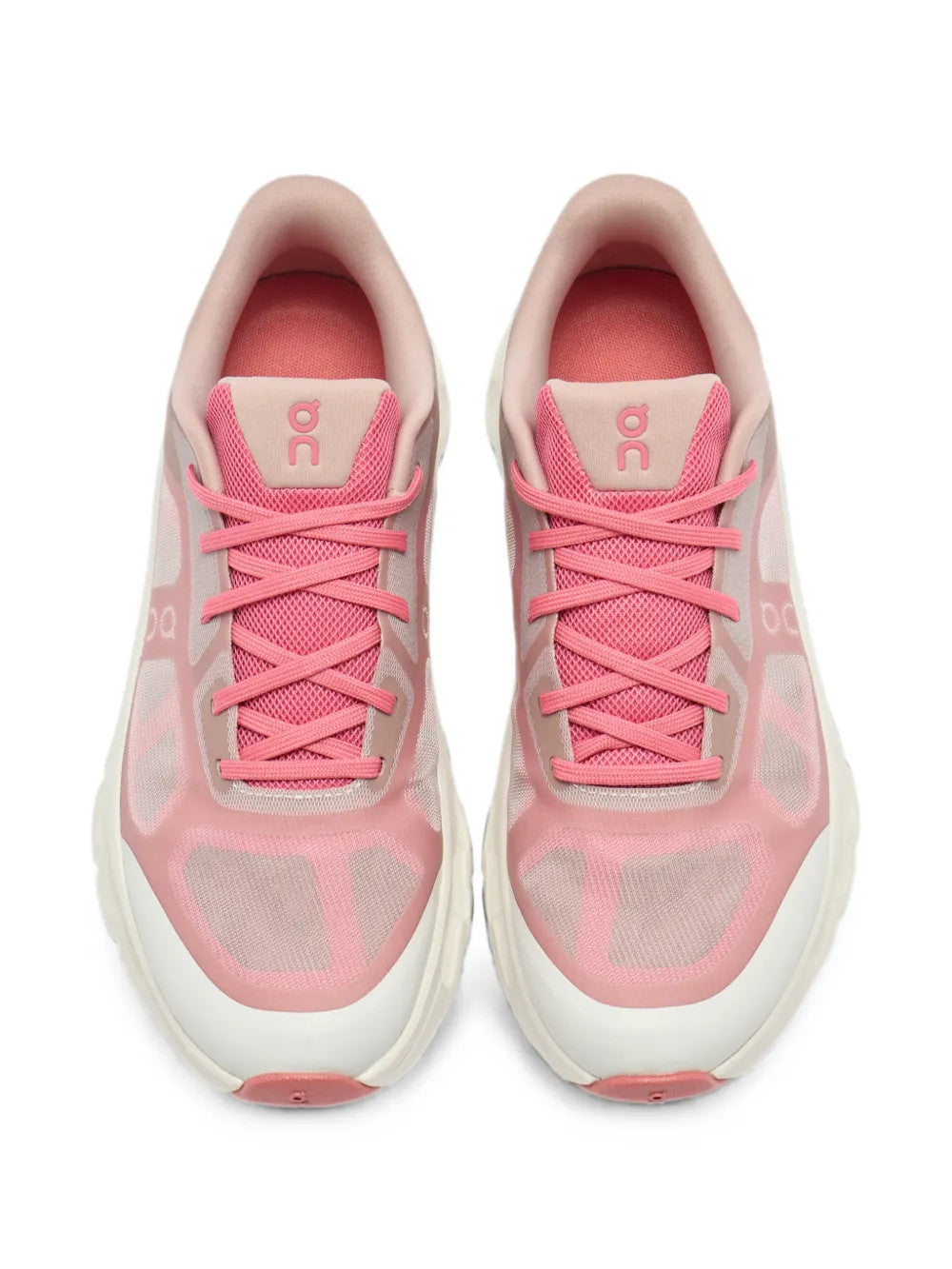 Pink shoes, front view