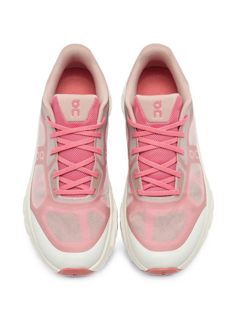 Pink shoes, front view
