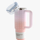 Pink product, front view