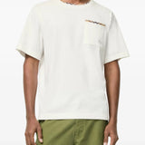 Tan t-shirt, full body view