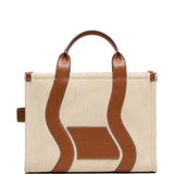 Tan bag, front view