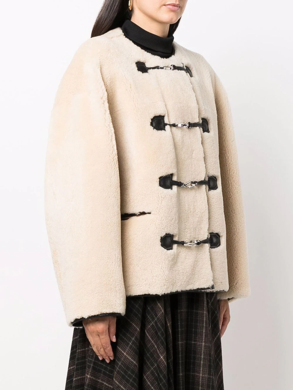 TOTEME - Women Teddy Shearling Clasp Jacket