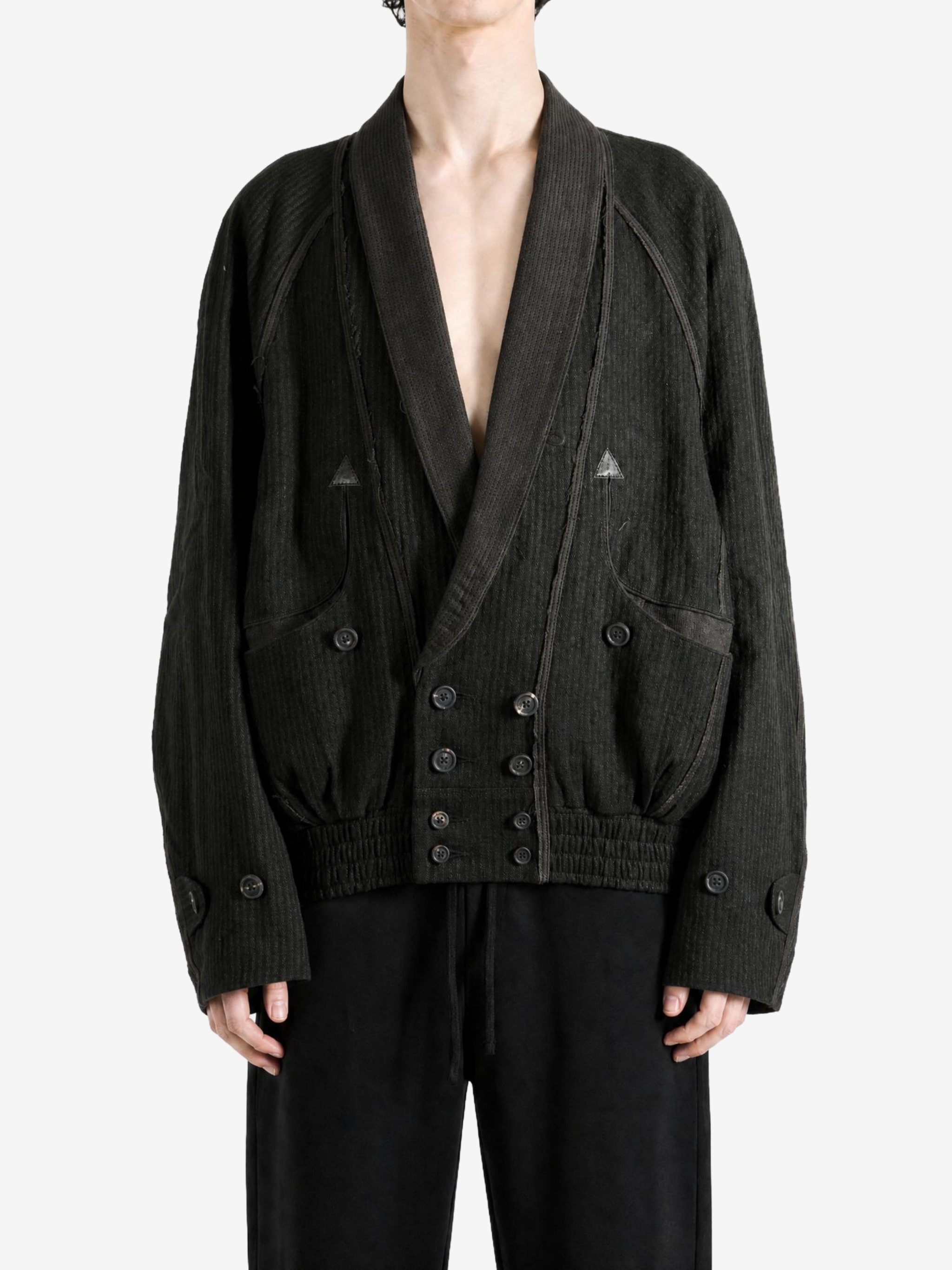 Black jacket, front view
