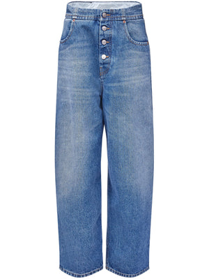 MM6 Maison Margiela - Women Blue Denim Trouser