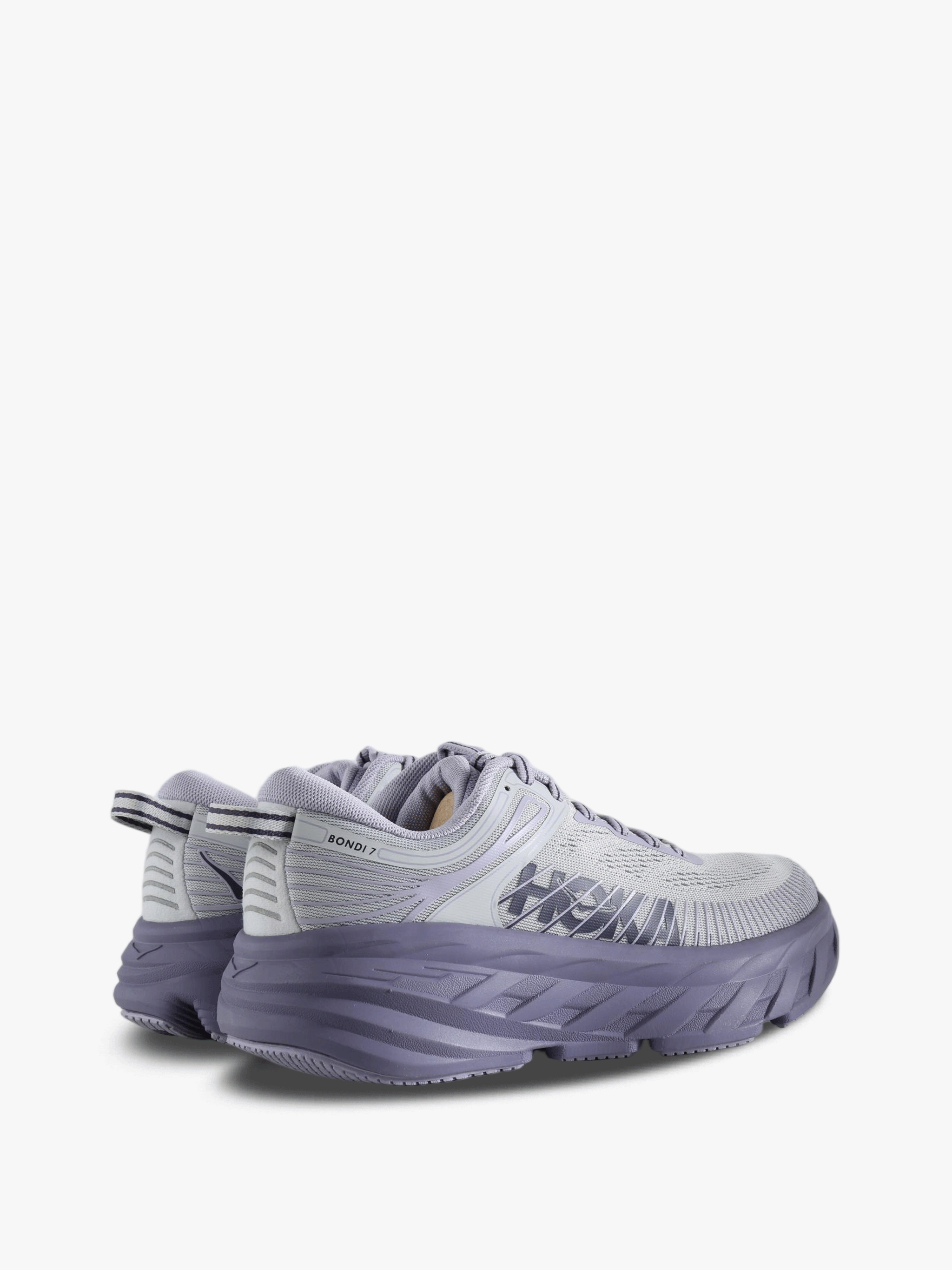 Purple shoes, back view