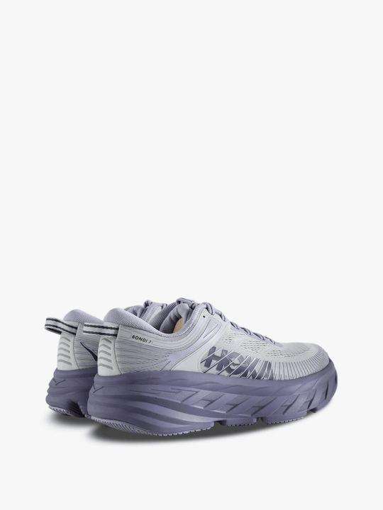 Purple shoes, back view