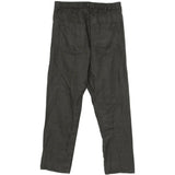 Grey pants, back view