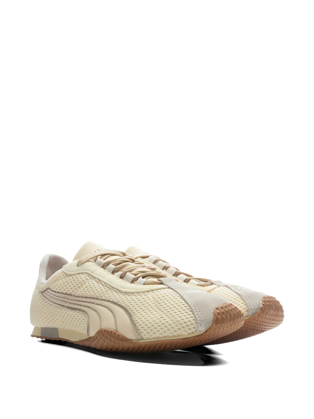Tan shoes, front view
