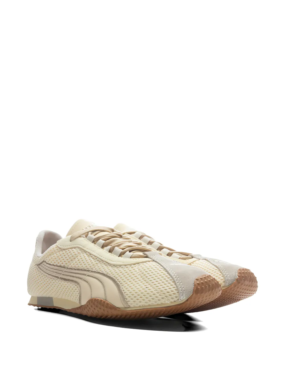 Tan shoes, front view