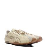 Tan shoes, front view