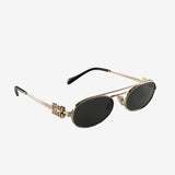 Grey sunglasses, side view