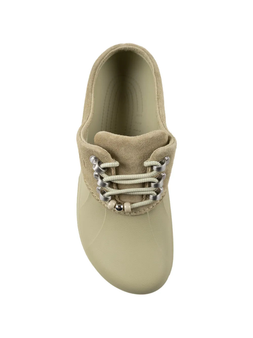 Green shoes, front view
