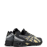 Grey sneakers, back view