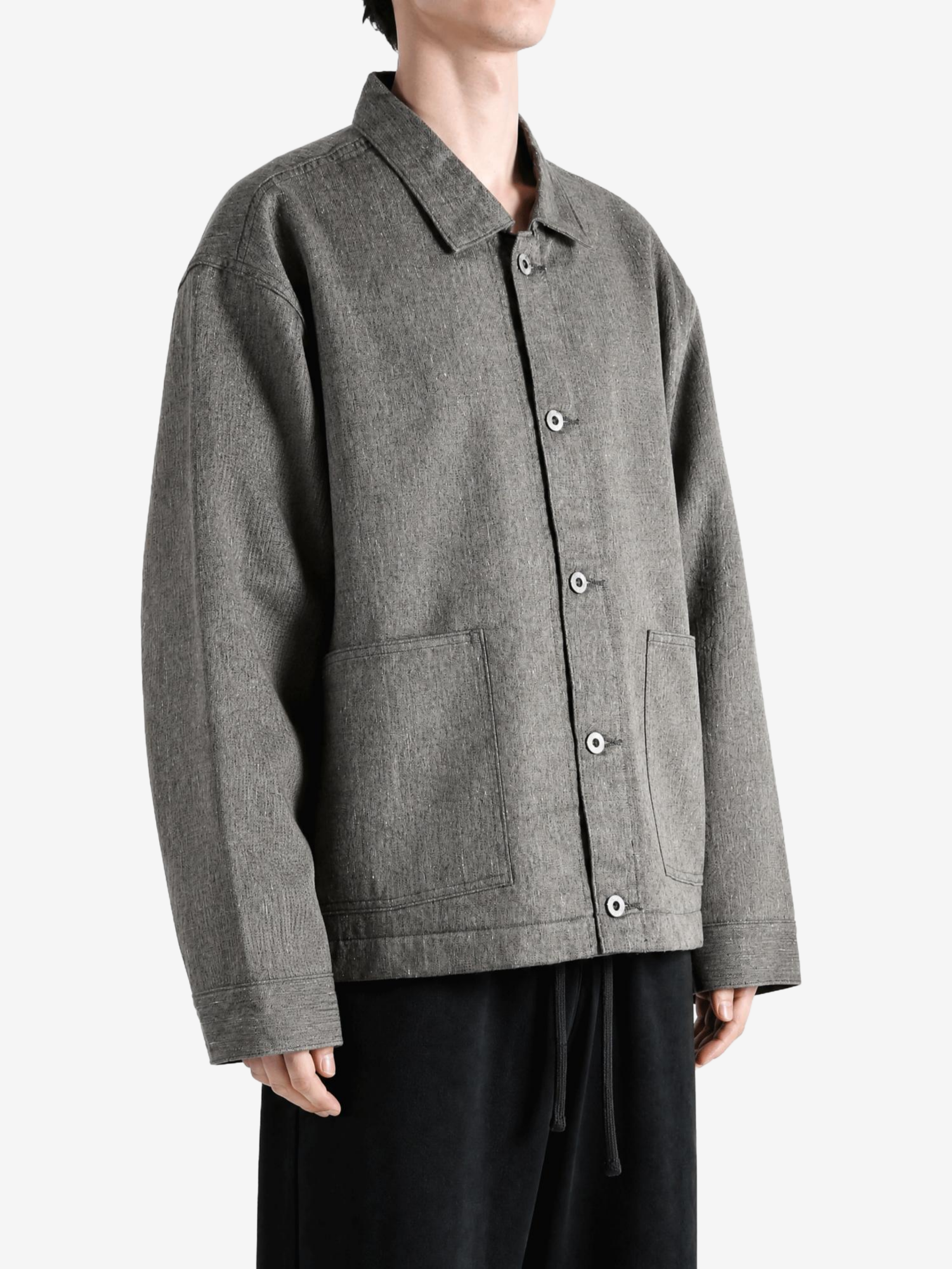 Grey jacket, front view