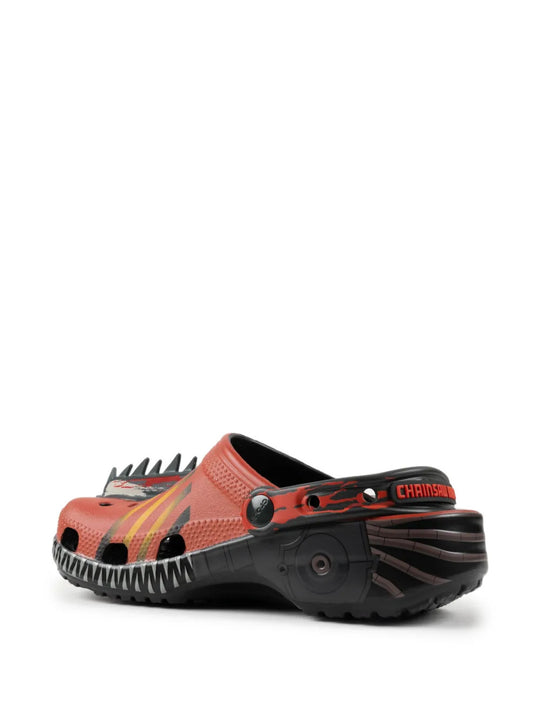Orange shoes, front view