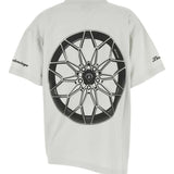 White t-shirt, back view