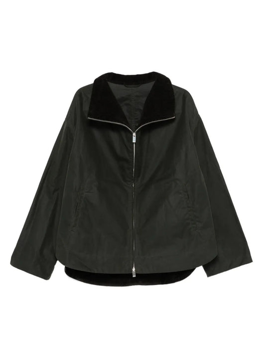 Green jacket, front view