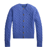 Blue knitwear, front view