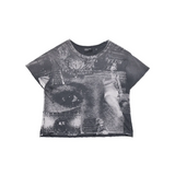 Navy t-shirt, front view