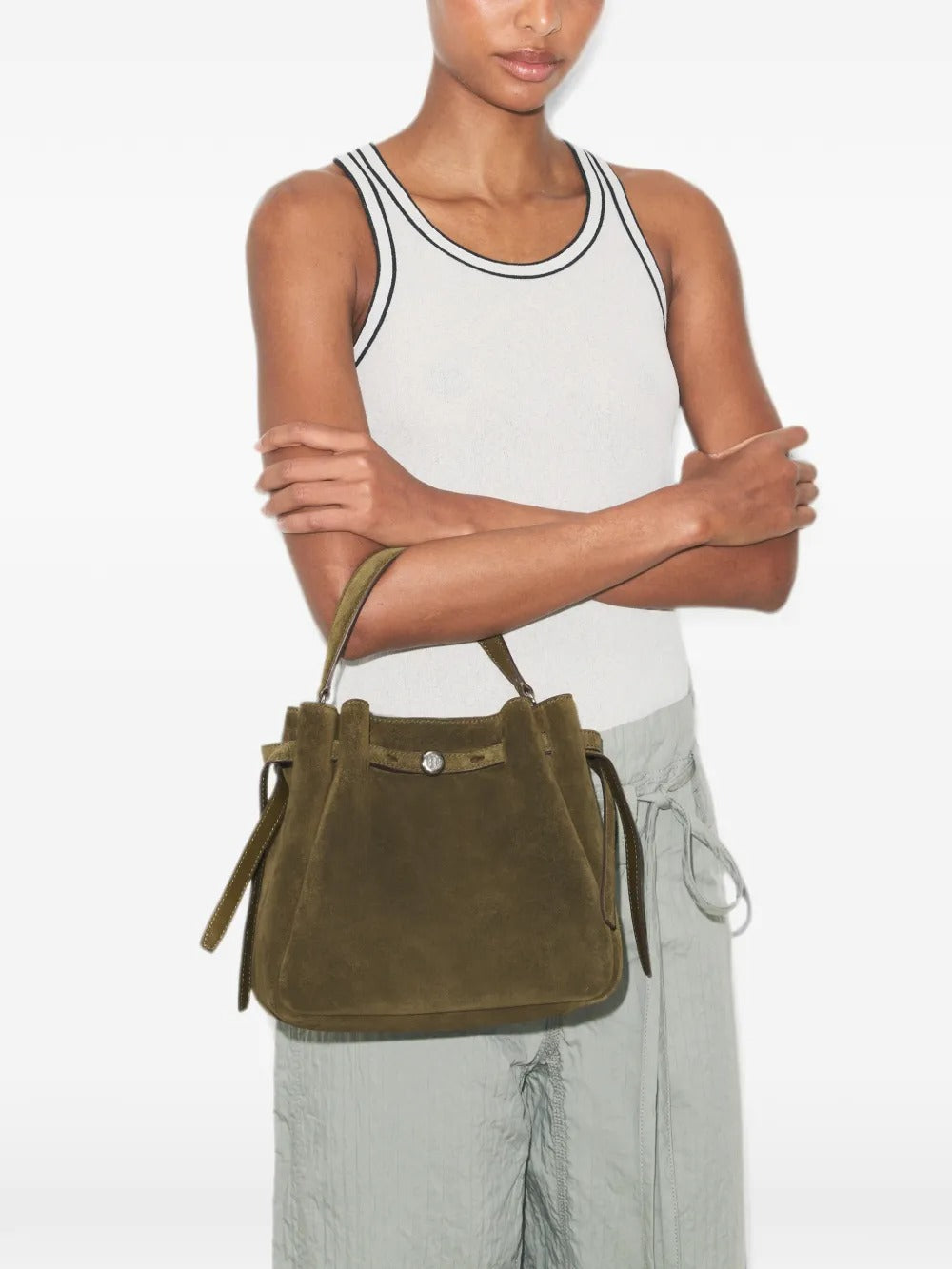 Green bag, front view