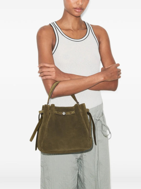 Green bag, front view