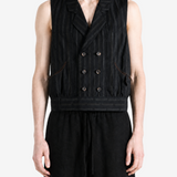 ZIGGY CHEN - Men Cropped Double-Breasted Gilet Jackets