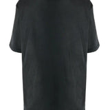Black t-shirt, back view