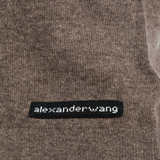 Close up of brown t-shirts, showing texture of the wool fabric