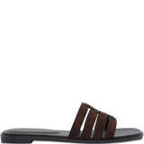 Brown flats, side view